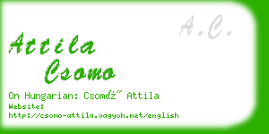 attila csomo business card